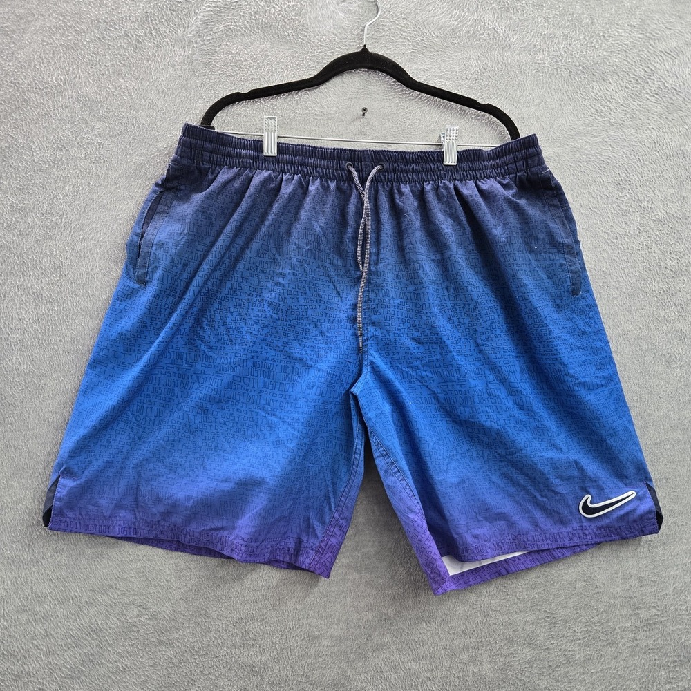Nike Blue to Purple Ombre Swim Trunks